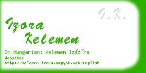 izora kelemen business card